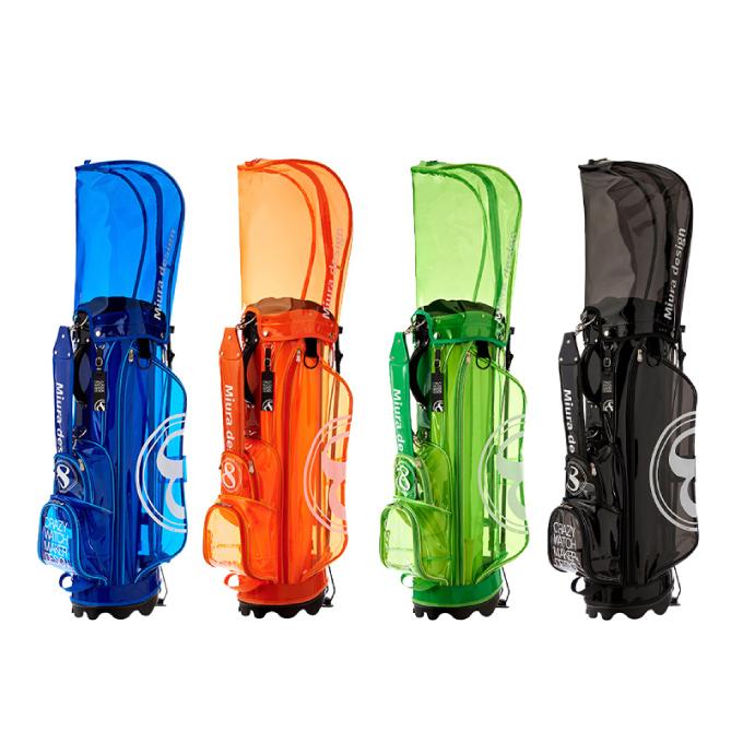 フランク三浦　ゴルフバッグ3点セット フランク三浦 ゴルフ スタンドキャディバッグ スケルトンキャディ