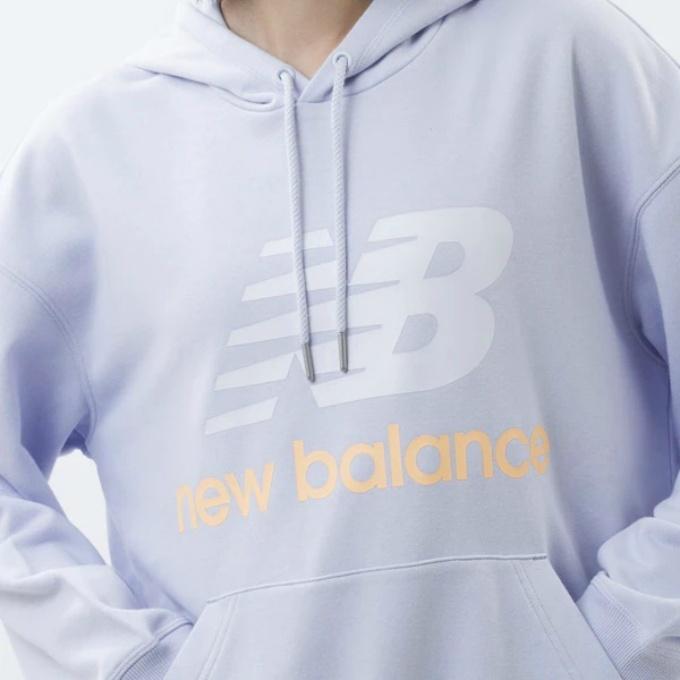 [ニューバランス] Essentials スタックドロゴ オーバーサイズド フーディ— WT03547 スウェット パーカー レディース ブラック(BK) Lサイズ New Balance（ニューバランス） スウェットパーカー レディース
