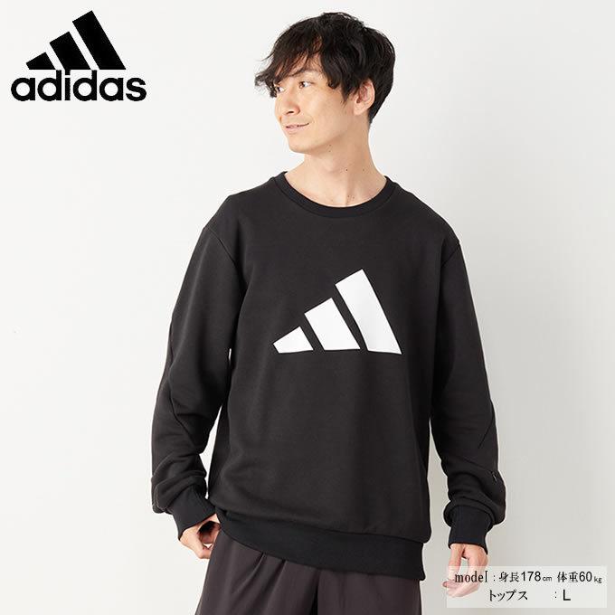 アディダス トレーナー メンズ スウェット クルーネック フューチャーアイコン H21559 BP064 ブラック adidas スウェット トレーナー ビッグロゴ :0000000996651:ヒマラヤ !店 通販 アディダストレーナー
