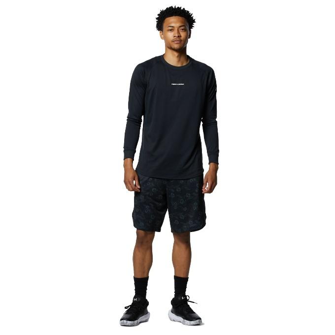 アンダーアーマー バスケットボール 長袖シャツ メンズ UAロングショット ロングスリーブ Tシャツ 1.5 1368856-001 UNDER ARMOUR｜himaraya｜03