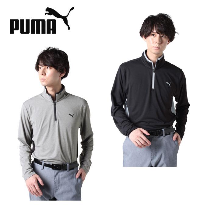 プーマ ゴルフウェア 長袖シャツ メンズ ハーフジップ 532357 PUMA 秋冬 :0000001001071:ヒマラヤ !店 通販 PUMAゴルフ ハーフジップ