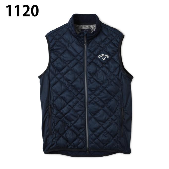 Callaway（キャロウェイ）メンズ フルジップベスト C21216100 Callaway（キャロウェイ） ゴルフウェア アウターベスト メンズ 中綿