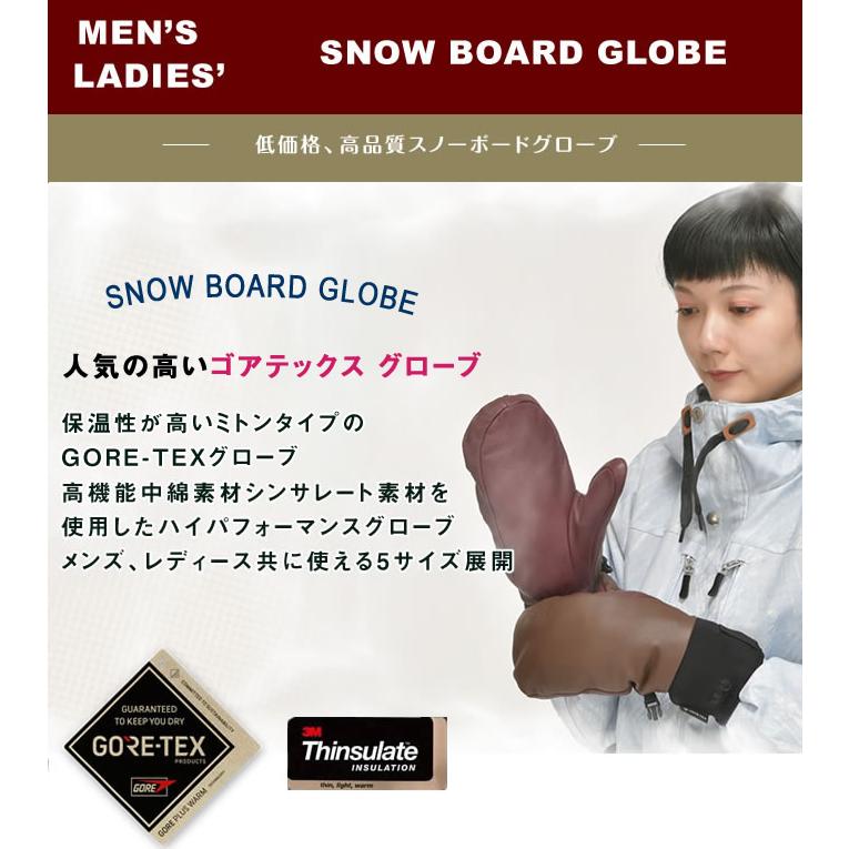 スキーグローブ スノーボードグローブ ゴアテックス ミトン 防水