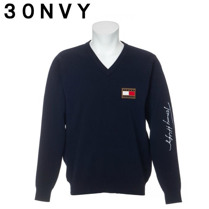 トミーヒルフィガーゴルフ TOMMY HILFIGER GOLF ゴルフウェア セーター メンズ フラッグワッペンVネックニットセーター THMA158  :0000001003162:ヒマラヤ Yahoo!店 - 通販 - Yahoo!ショッピング