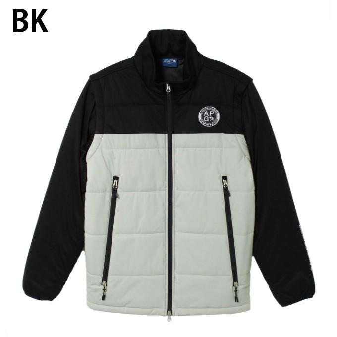 美品！Arnold Palmer Golf ブラックジャケット フード付き Arnold Palmer アーノルドパーマー ゴルフウェア ブルゾン