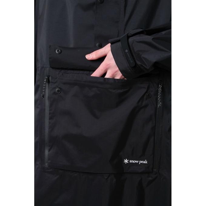 スノーピーク ポンチョ メンズ 2.5レイヤーレイン SPS-JK-21AU003 BK snow peak 