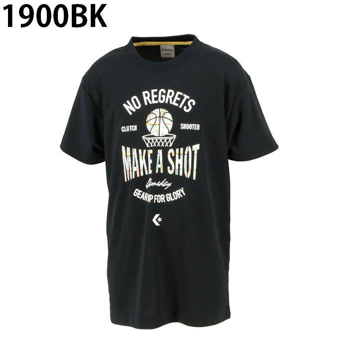 コンバース CONVERSE バスケットボールウェア 半袖シャツ ジュニア JRプリントTシャツ CB421356|himaraya|02