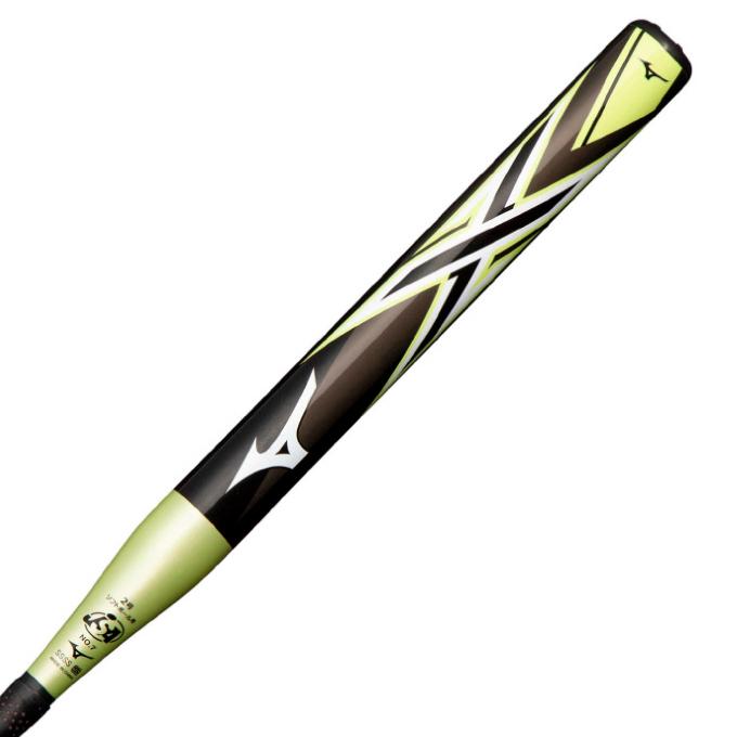 MIZUNO ミズノ ジュニア ソフトボールバット 1と2号ゴムボール用 80cm 580g トップバランス 1CJFS62080 ブラック×ライム 買取価格比較