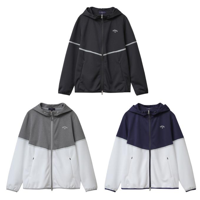 キャロウェイ ゴルフウェア パーカー レディース ダンボールニットフルジップパーカー C22117200 Callaway