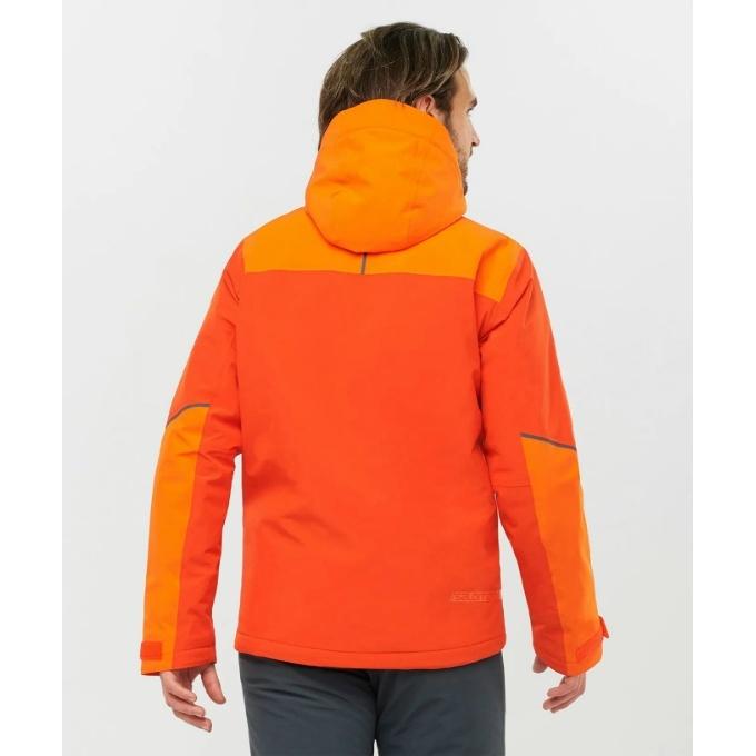 Salomon フード付きスキーウェア サイズS オレンジ　セット Salomon フード付きスキーウェア サイズS オレンジセット