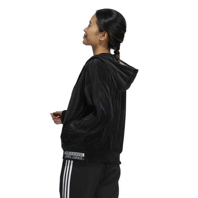 adidas（アディダス） スウェットパーカー レディース ベロア