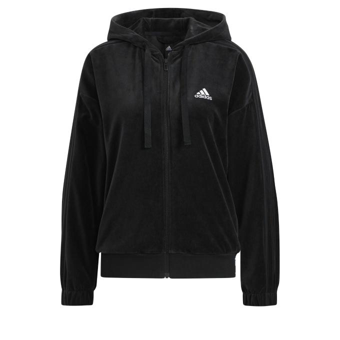 adidas（アディダス） スウェットパーカー レディース ベロア