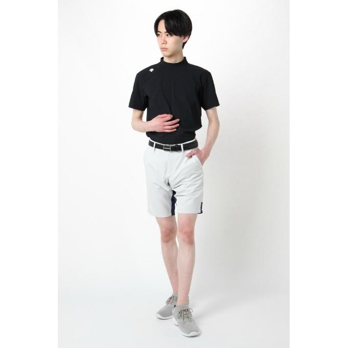 ゴルフウェア【DESCENTE GOLF】ナイロンベアモックネック半袖シャツ L