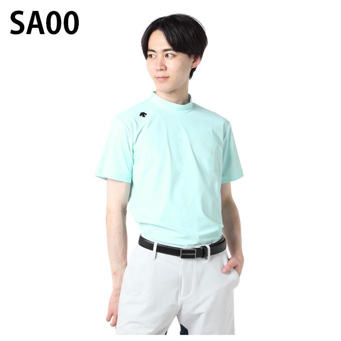 ゴルフウェア【DESCENTE GOLF】ナイロンベアモックネック半袖シャツ　L DESCENTE（デサント） デサントゴルフ DESCENTE GOLF ゴルフウェア