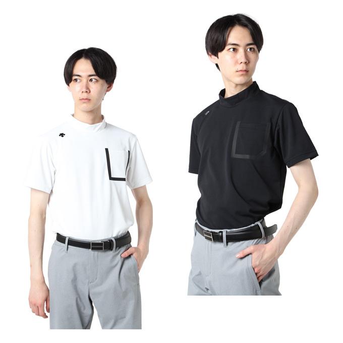 DESCENTE GOLF デサントゴルフ ブルー BLUE ゴルフウェア 半袖シャツ