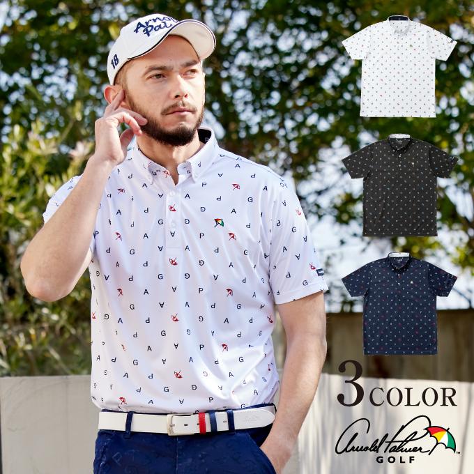 アーノルドパーマー Arnold Palmer ゴルフウェア ポロシャツ 半袖 メンズ 飛び柄ボタンダウン半袖ポロ Ap2101l09 ヒマラヤ Yahoo 店 通販 Yahoo ショッピング