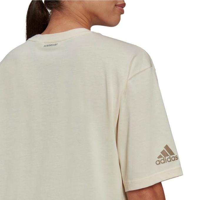adidas（アディダス） Tシャツ 半袖 レディース ヨガ エレメンツ AEROREADY グラフィック 半袖Tシャツ HA4084 ...