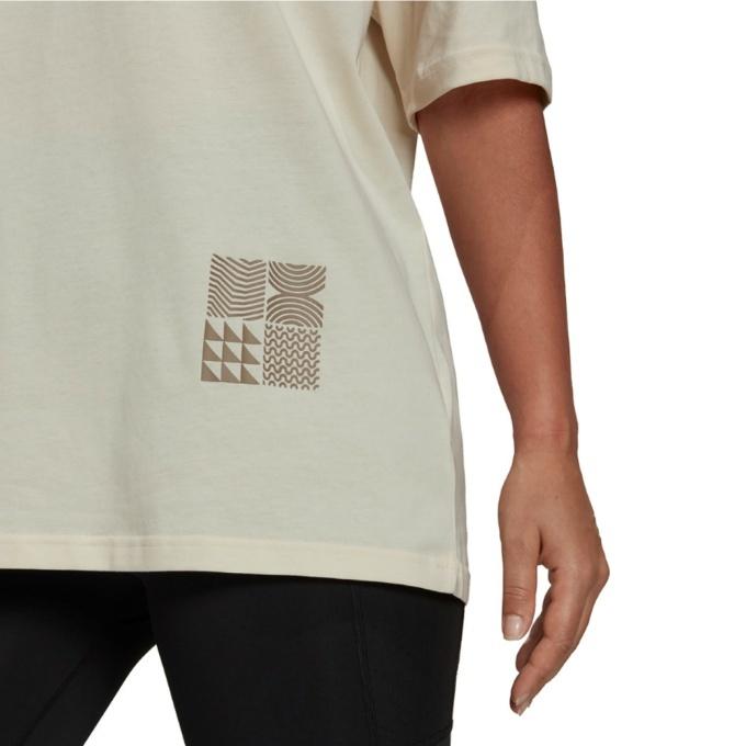 adidas（アディダス） Tシャツ 半袖 レディース ヨガ エレメンツ AEROREADY グラフィック 半袖Tシャツ HA4084 ...
