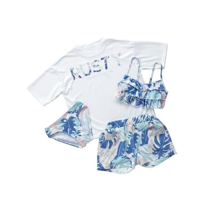 ラスティ Rusty 水着 セパレート 女の子 ジュニア キッズ 水着４点セット 人気を誇る