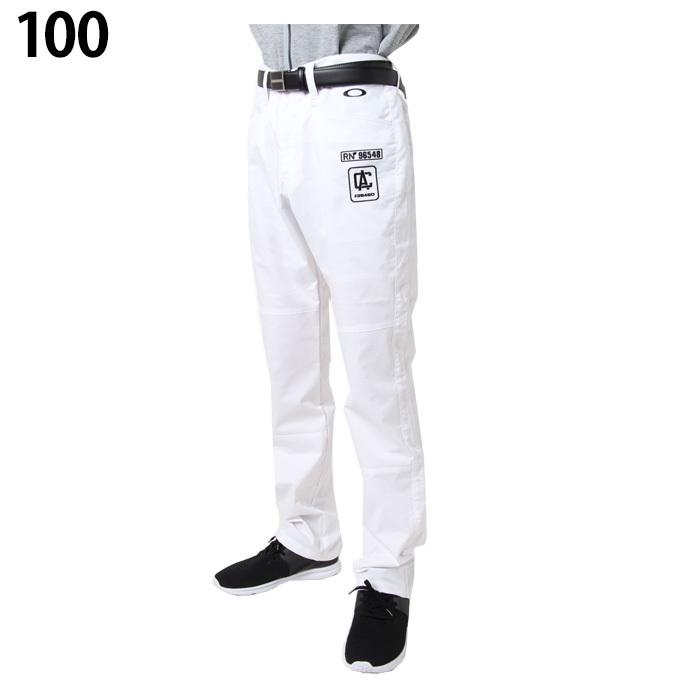 OAKLEY オークリーゴルフ ロングパンツ オフホワイト XXL OAKLEY（オークリー） ゴルフウェア ロングパンツ 春 夏 SKULL RELAX