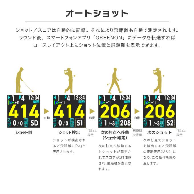グリーンオン ゴルフ距離測定器 GPSナビ ゴルフナビ ザ・ゴルフ