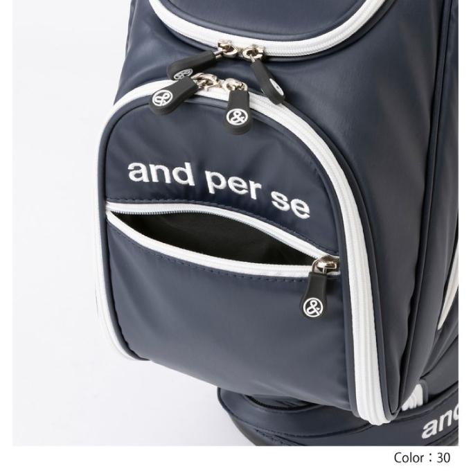 and per se アンパスィ キャディバッグ メンズ ゴルフバッグ
