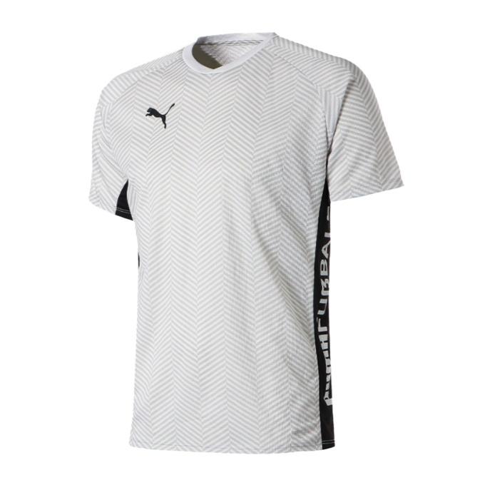 プーマ サッカーウェア プラクティスシャツ 半袖 メンズ FUSSBAL HYBRID AOP 半袖Tシャツ 658015-03 PUMA トラスト