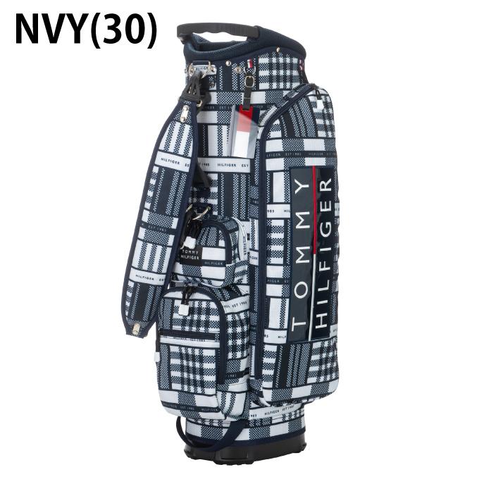 トミーヒルフィガーゴルフ TOMMY HILFIGER GOLF キャディバッグ メンズ カートキャディバッグシーズナルチェック THMG2SC4 