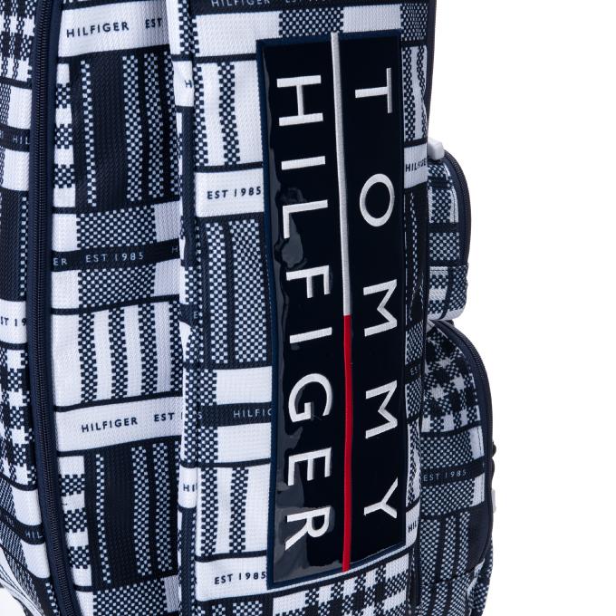 トミーヒルフィガーゴルフ TOMMY HILFIGER GOLF キャディバッグ メンズ カートキャディバッグシーズナルチェック THMG2SC4 