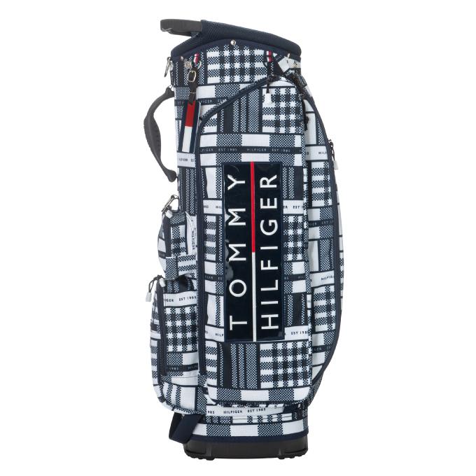 トミーヒルフィガーゴルフ TOMMY HILFIGER GOLF キャディバッグ メンズ カートキャディバッグシーズナルチェック THMG2SC4 