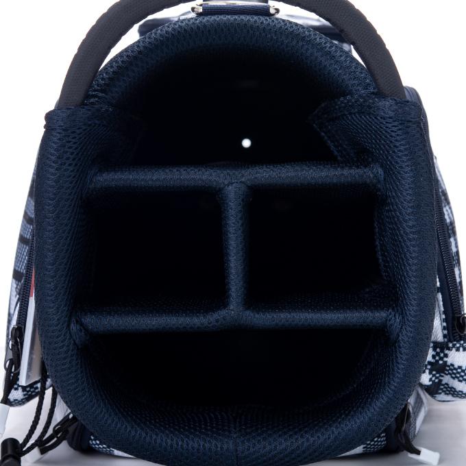 トミーヒルフィガーゴルフ TOMMY HILFIGER GOLF キャディバッグ メンズ カートキャディバッグシーズナルチェック THMG2SC4 