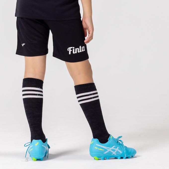 スポーツ サッカー・フットサル ウェア FINTA ハーフパンツ 黒 白 FINTA サッカーウェア ハーフパンツ ジュニア キッズ 子供