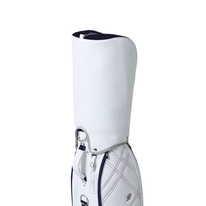 BRIDGESTONE GOLF ホワイトゴルフバッグ 無料名入れサービス】 軽量ベーシックモデル(WH（白）): ギア