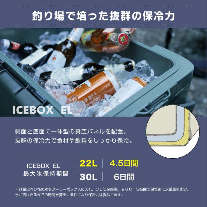 シマノ クーラーボックス 22L アイスボックスEL ICEBOX EL 22L NX-222V チャコール 01 SHIMANO キャンプ用｜himaraya｜05