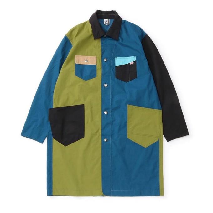 チャムス CHUMS コート メンズ キャンピングコート CH04-1295 Blue Crazy
