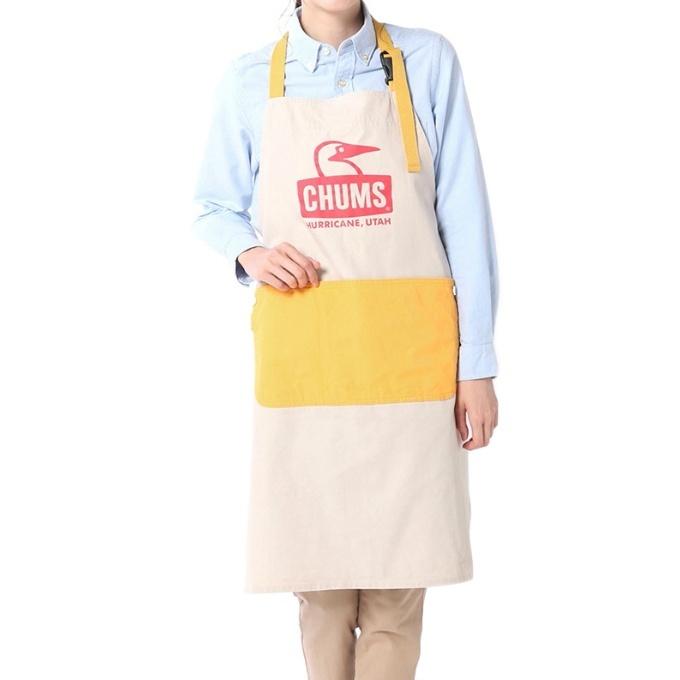 チャムス CHUMS エプロン ブービーフェイスエプロン Booby Face Apron CH09-1242 Natural/Ye｜himaraya