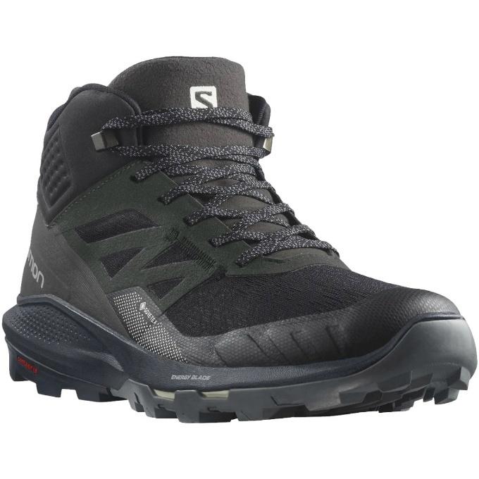 サロモン トレッキングシューズ ゴアテックス ミッドカット メンズ アウトパルス ミッド OUTPULSE MID GTX L41588800 GORE-TEX salomon 登山靴｜himaraya