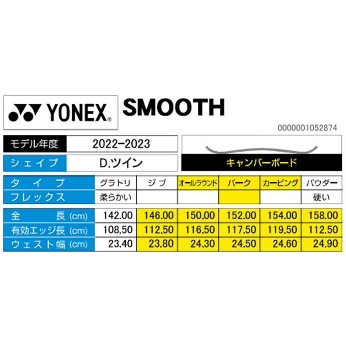 YONEX（ヨネックス） スノーボード 板 メンズ レディース スムーズ