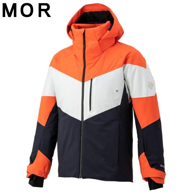 DESCENTE デサント オレンジ×ネイビーダウンジャケットスキーウェアM