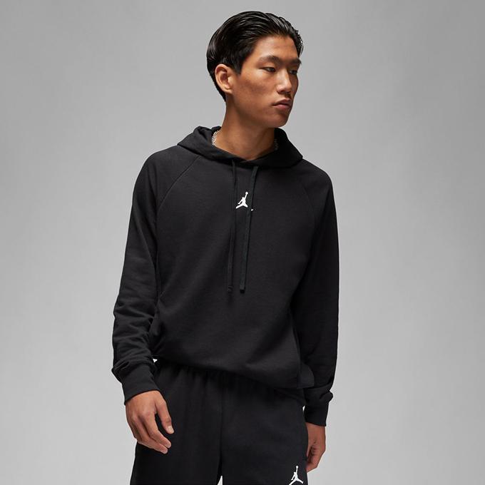 Jordanジョーダン プルオーバーフーディ フリース (DQ7328-010) JORDAN BRAND AS M J DF SPRT CSVR FLC PO BLACK/WHITE（ジョーダン