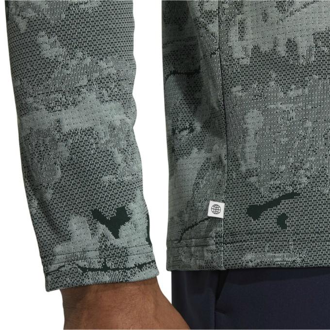 adidas（アディダス） ゴルフウェア 長袖シャツ メンズ トーナルジャカード 長袖ストレッッチジップモックシャツ P2340 adidas ...