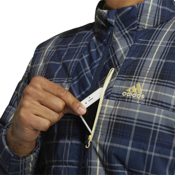 adidas（アディダス） ゴルフウェア ブルゾン メンズ タータンチェック