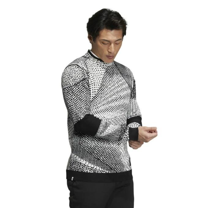 【新品】adidas アディダス　ゴルフ　ジャガード　セーター　ゴルフウェア adidas（アディダス）の「ADICROSS ジャカード長袖クルーネック