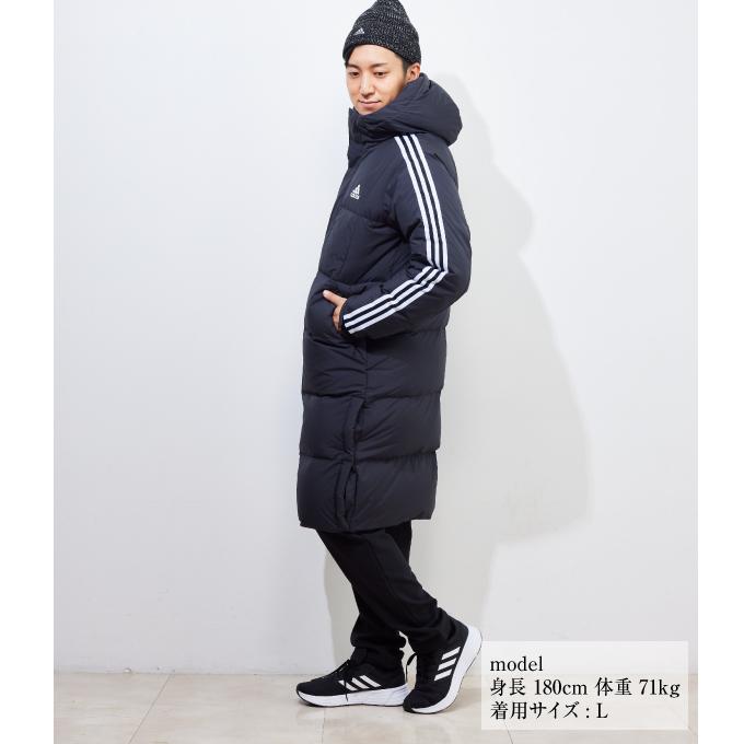 adidas（アディダス） ロングコート メンズ U 3ST ロング ダウンコート TW331-HN2099 adidas : ヒマラヤ ...