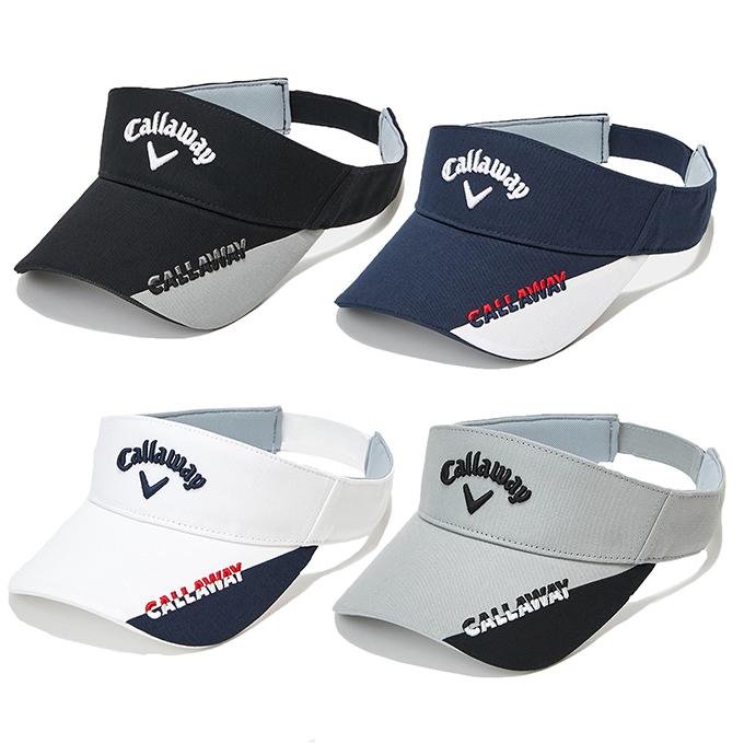 キャロウェイ ゴルフ サンバイザー メンズ 切替バイザー C22291109