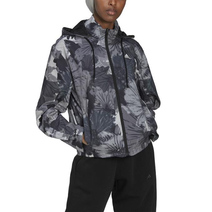 adidas（アディダス） ウインドブレーカー ジャケット レディース 総柄プリント ウーブンジャケット HI0023-TP506 ...