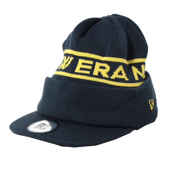 NEW ERA（ニューエラ） ゴルフ ニット帽 メンズ バイザー付ニット