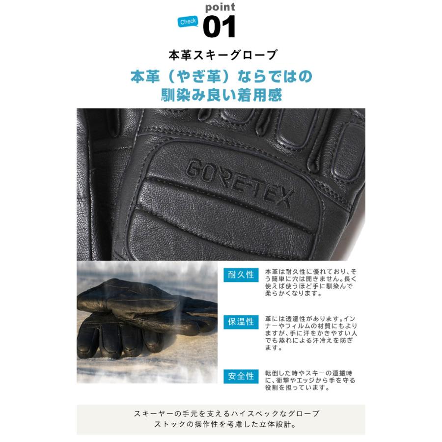 スキーグローブ スノーボードグローブ メンズ レディース ゴアテックス