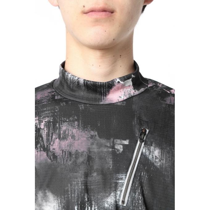 オークリー ゴルフウェア 半袖シャツ メンズ SKULL BLURRED MOCK SHIRT スカル ブラード モック シャツ FOA404227 OAKLEY｜himaraya｜09