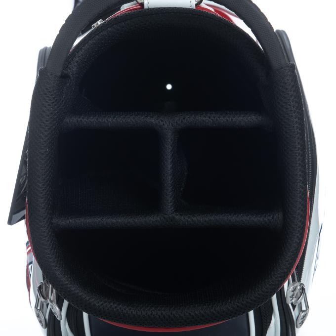 Admiral★アドミラル★9.5型★エナメル★美品★カート(RED×BK) Admiral（アドミラル） キャディバッグ メンズ カートキャディバッグ